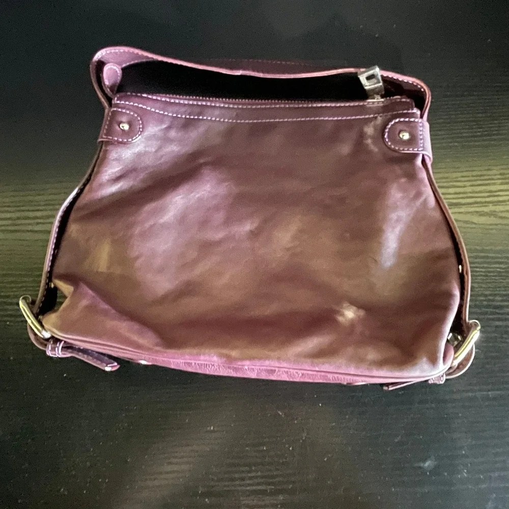 Marc Jacobs Mini Sofia Hobo Bag Women Small Purple Leather Good Push Lock Italy